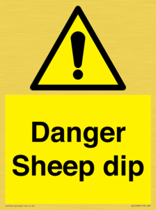 Danger Sheep dip